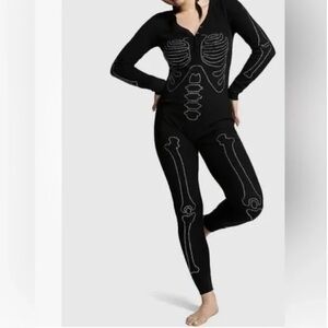 Victoria’s Secret PINK Halloween Thermal Bling Onesie long Pajama Sleepwear L